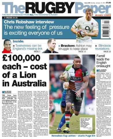 The Rugby Paper issue 13th January 2013