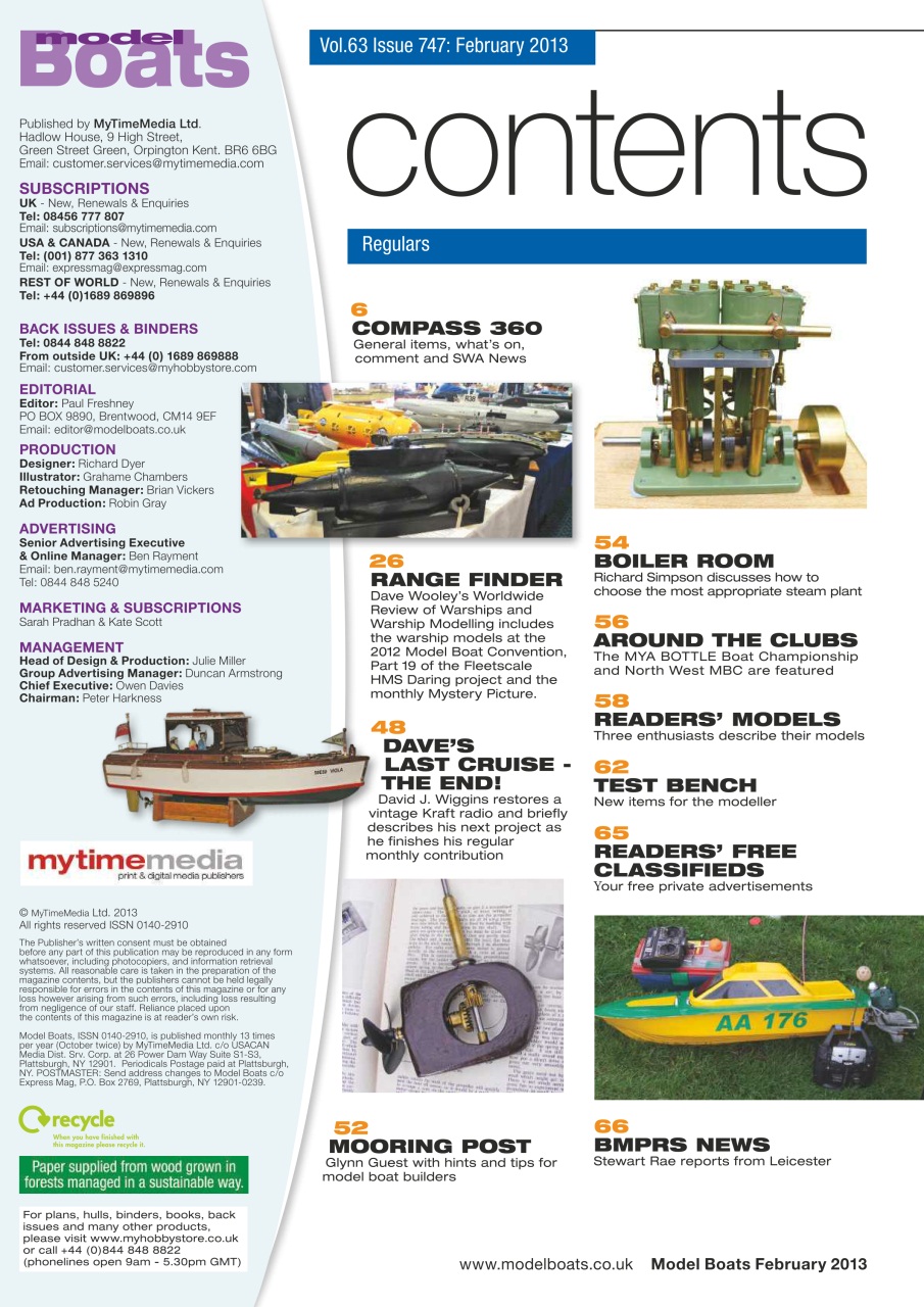 Model Boats Preview Pages