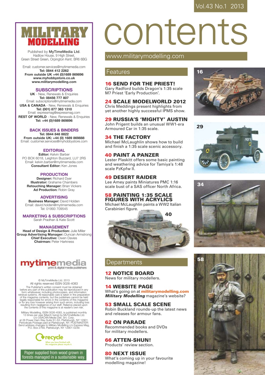 Military Modelling International Magazine Preview Pages