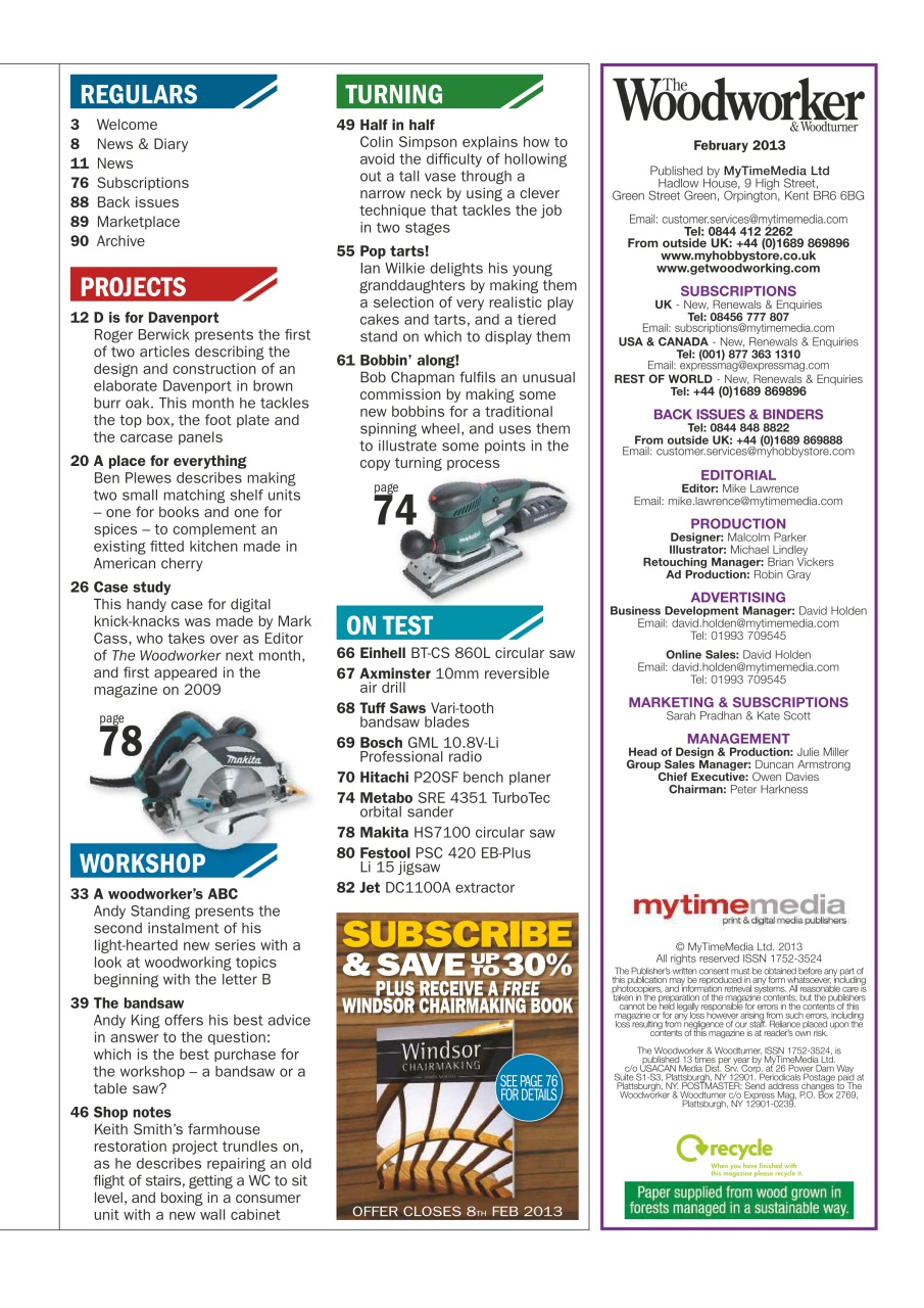 The Woodworker Magazine Preview Pages