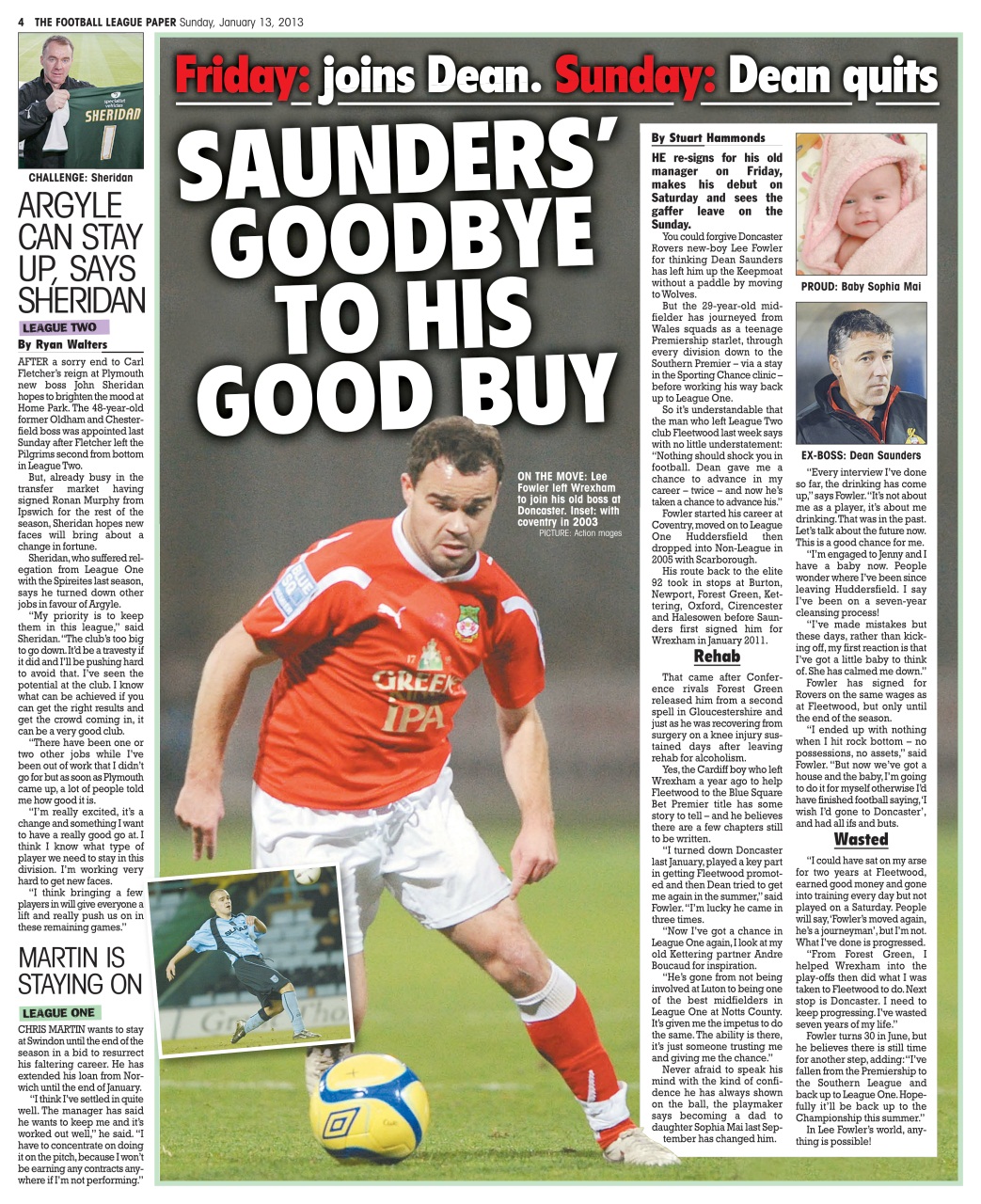 The Football League Paper Preview Pages