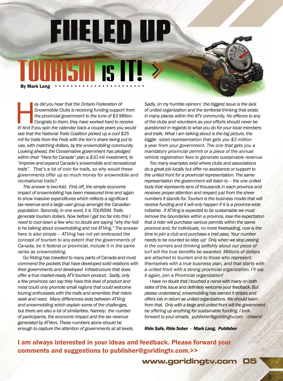 Go Riding ATVing Magazine Preview Pages