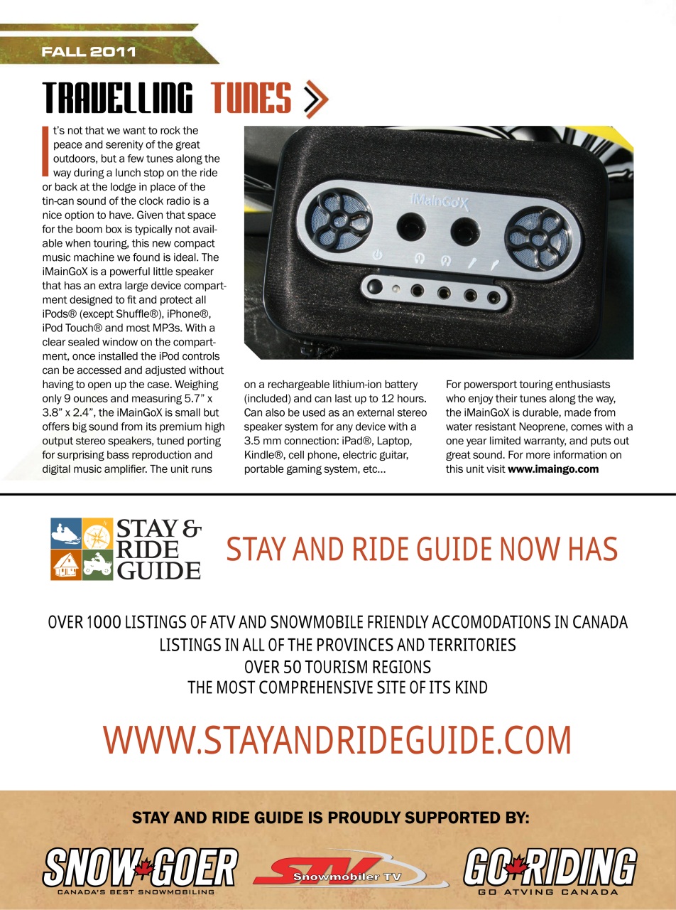 Go Riding ATVing Magazine Preview Pages