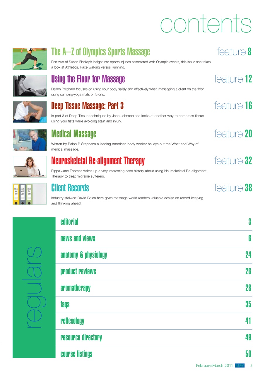 Massage World Preview Pages