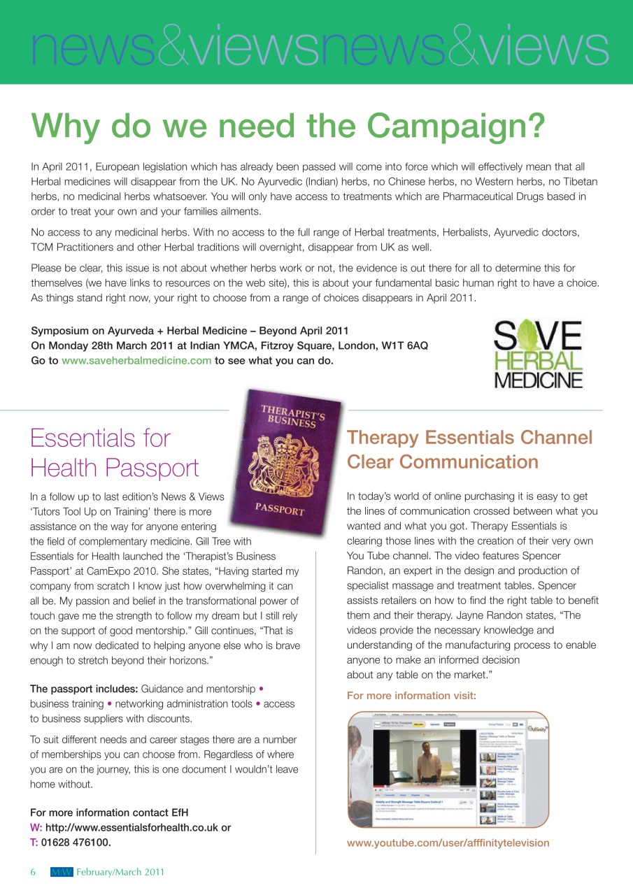 Massage World Preview Pages