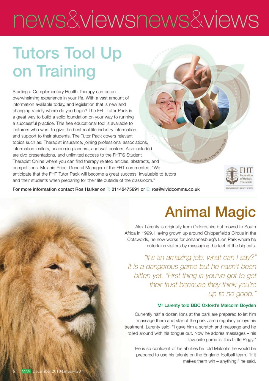 Massage World Preview Pages