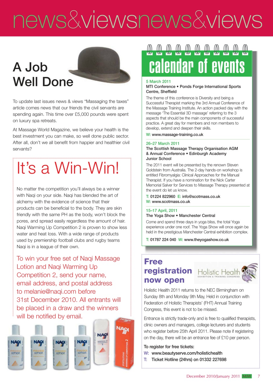 Massage World Preview Pages