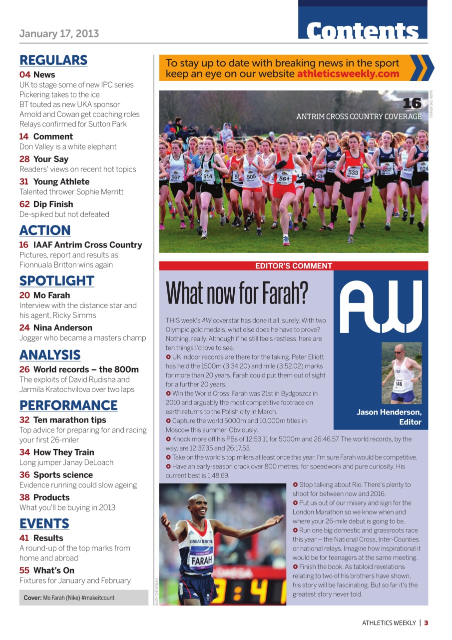 AW – Athletics Weekly Magazine Preview Pages