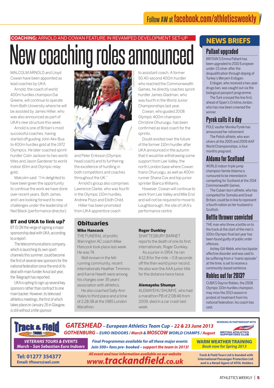 AW – Athletics Weekly Magazine Preview Pages