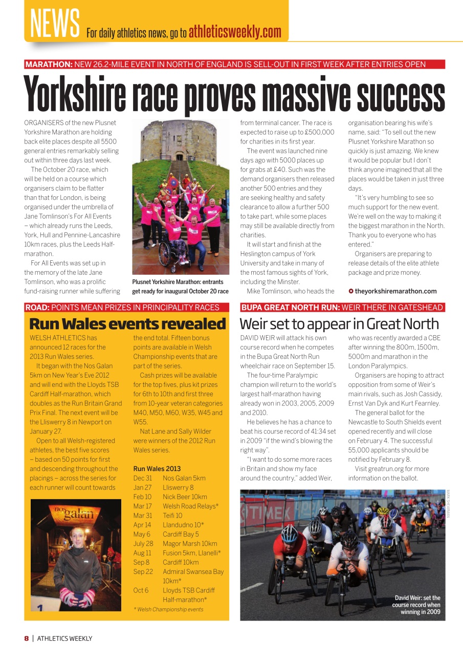 AW – Athletics Weekly Magazine Preview Pages