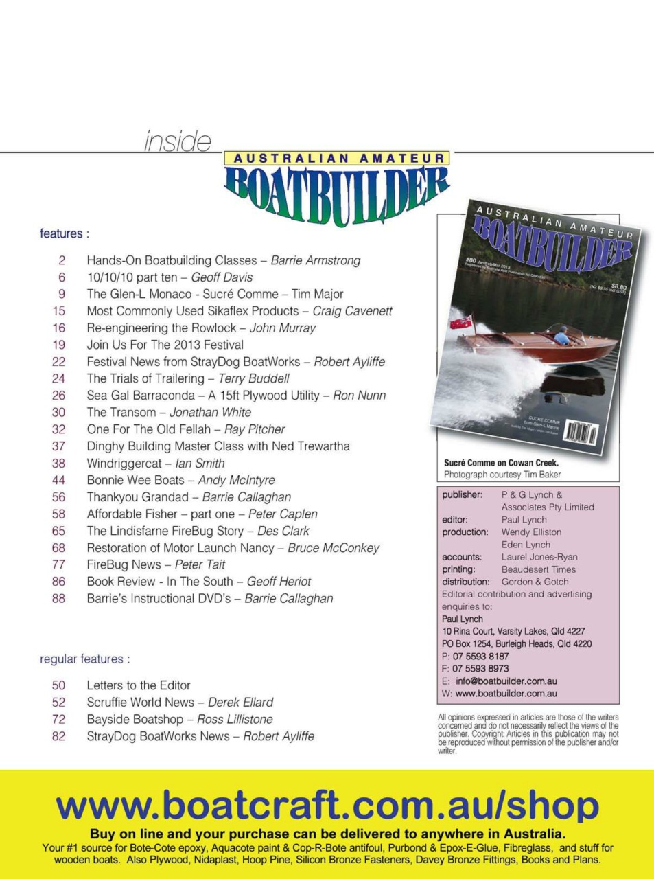 Australian Amateur Boat Builder Preview Pages