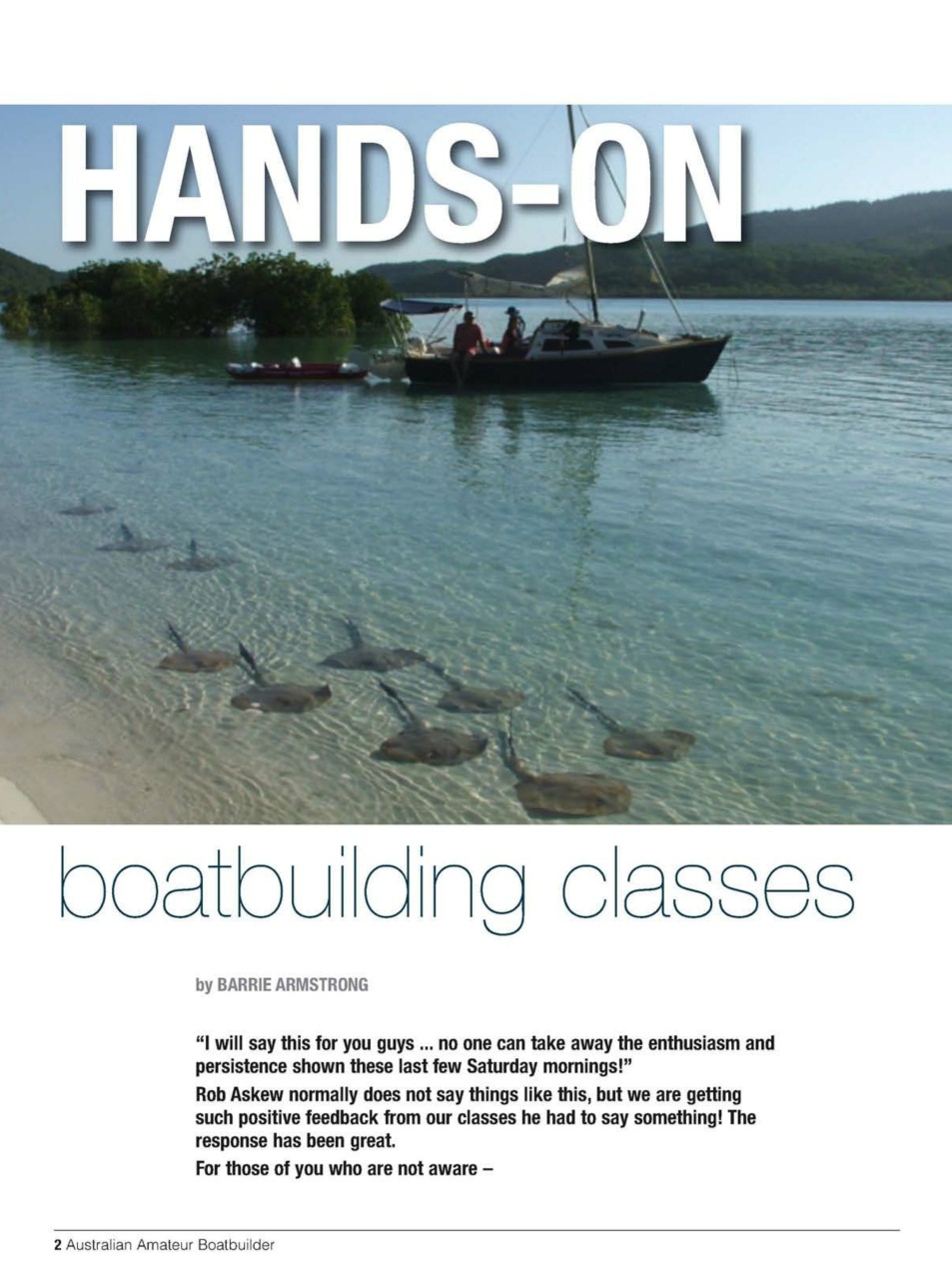 Australian Amateur Boat Builder Preview Pages