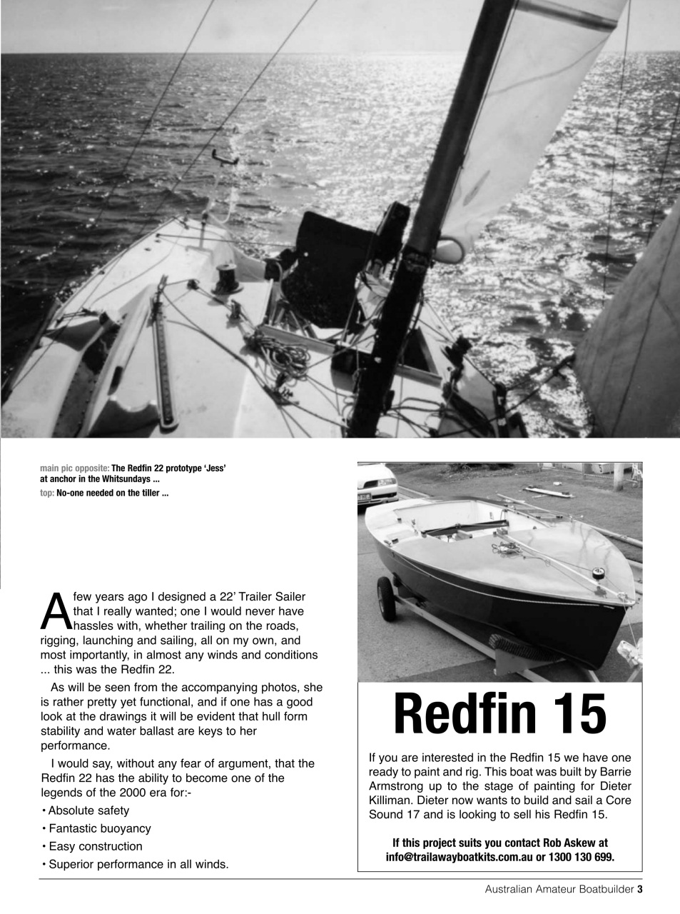 Australian Amateur Boat Builder Preview Pages