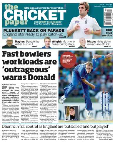 The Cricket Paper issue Wed 16th January 2013