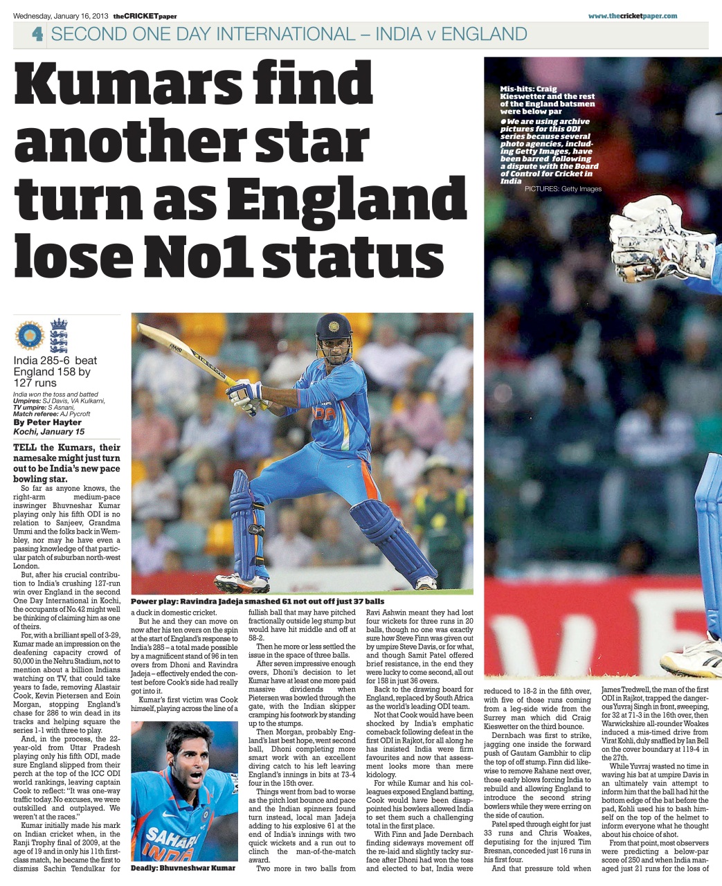 The Cricket Paper Preview Pages