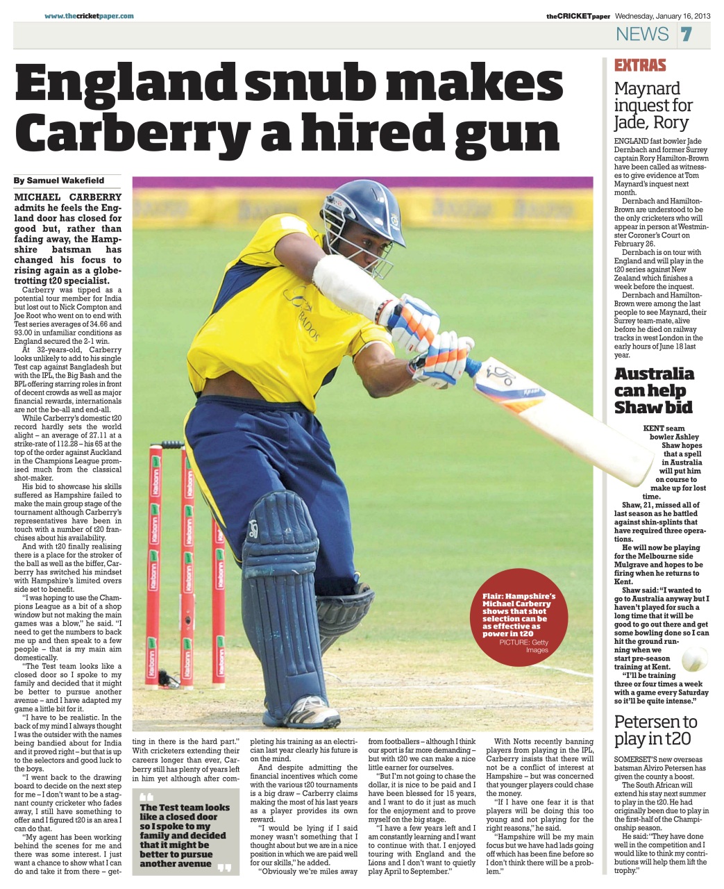 The Cricket Paper Preview Pages