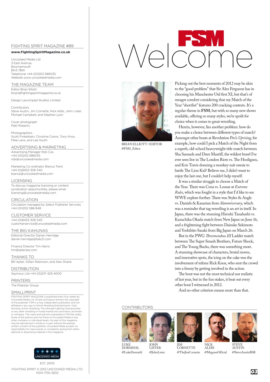 Wrestletalk Magazine Preview Pages