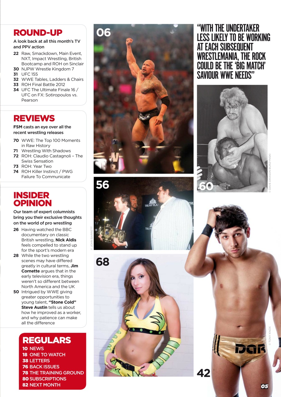 Wrestletalk Magazine Preview Pages