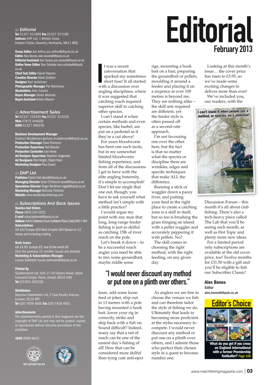 Match Fishing Preview Pages