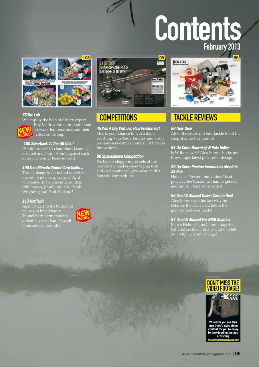 Match Fishing Preview Pages