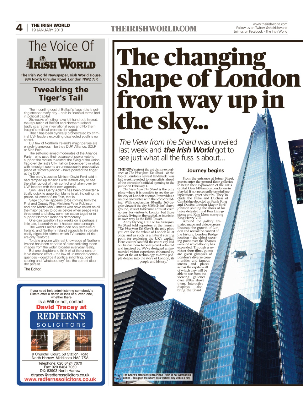 Irish World Preview Pages