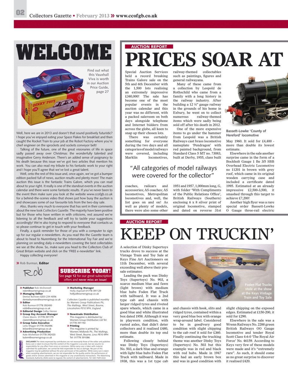 Collectors Gazette Preview Pages