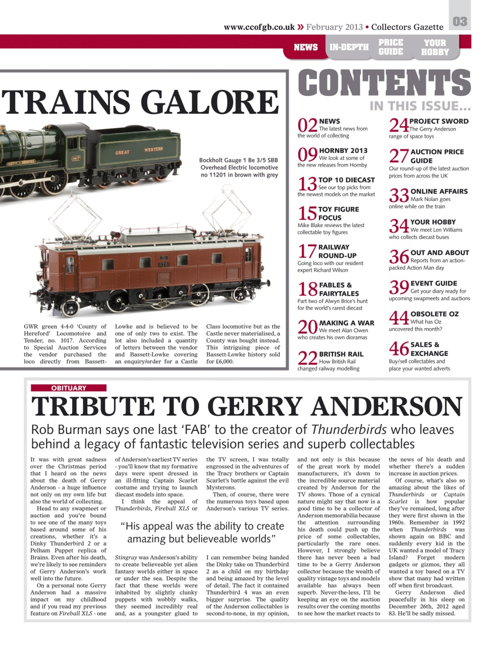 Collectors Gazette Preview Pages