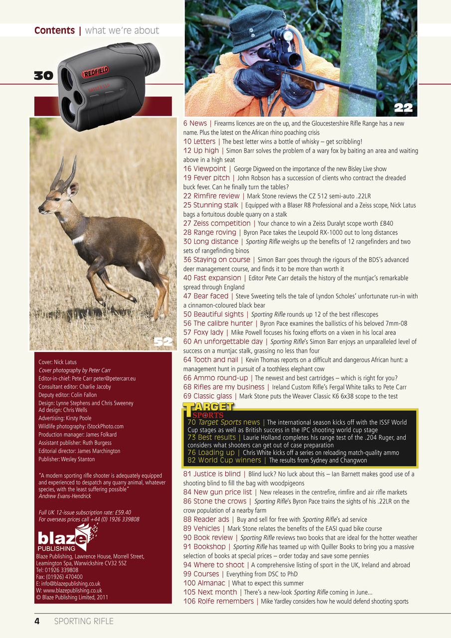 Sporting Rifle Preview Pages