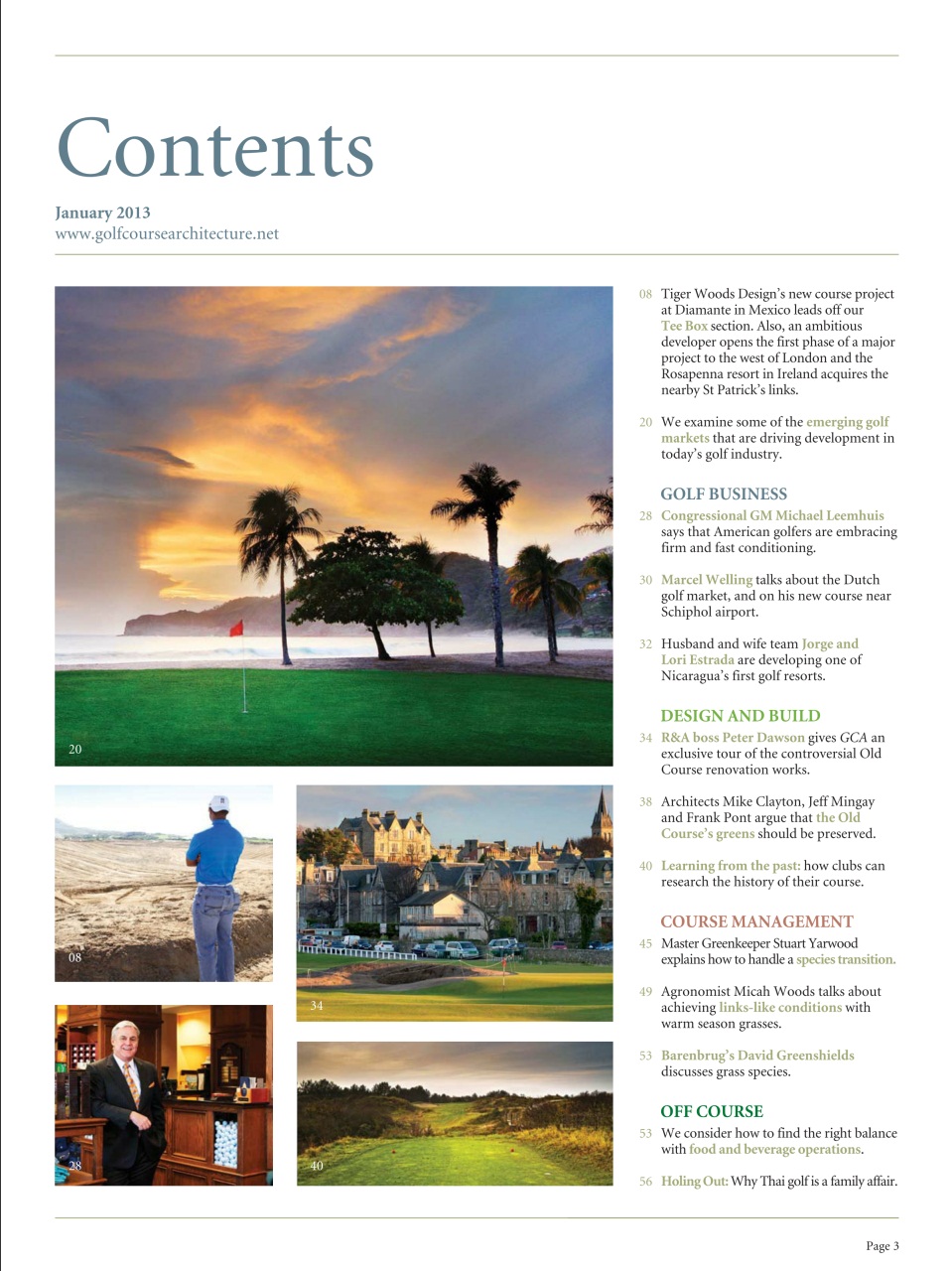 Golf Course Architecture Preview Pages