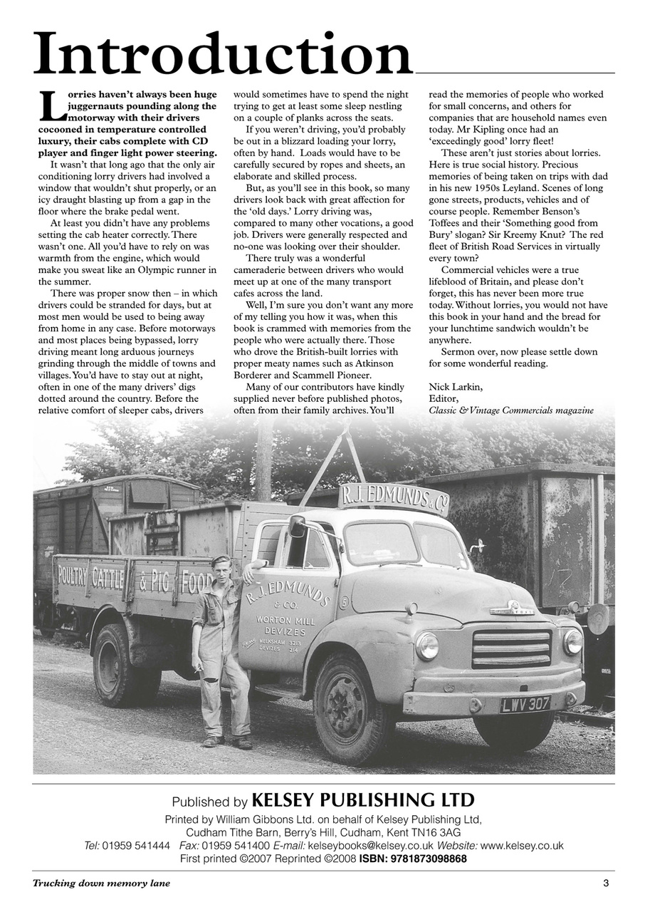 Trucking down memory lane Preview Pages