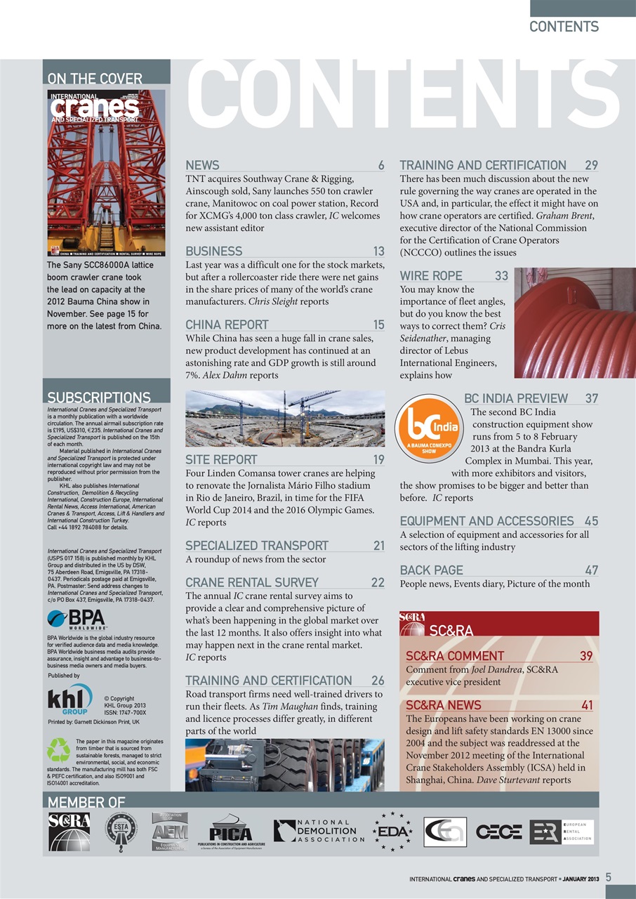 Int. Cranes and Specialized Transp Preview Pages