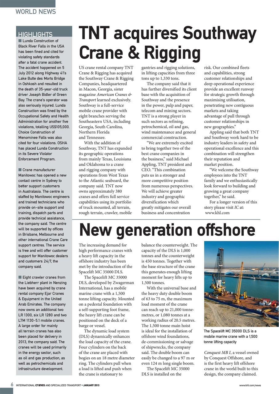 Int. Cranes and Specialized Transp Preview Pages