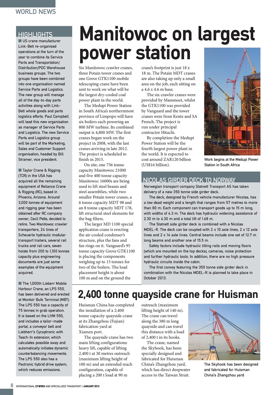 Int. Cranes and Specialized Transp Preview Pages