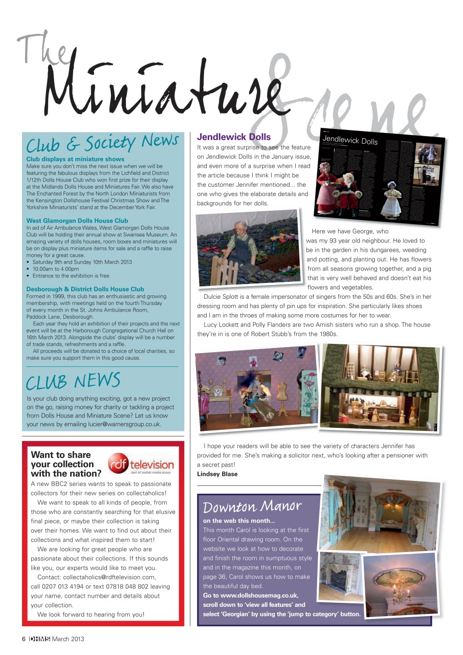 Dolls House and Miniature Scene Preview Pages