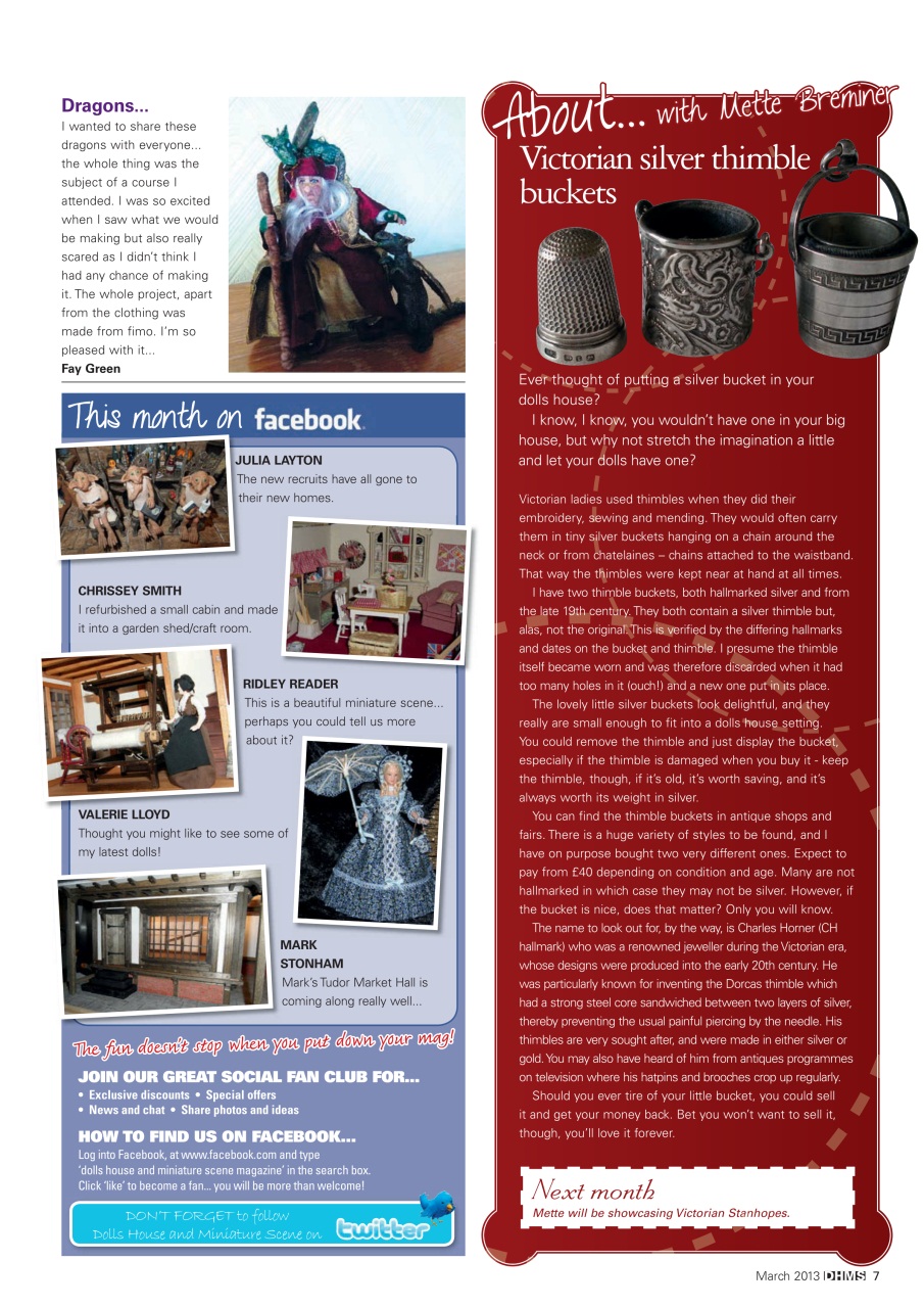 Dolls House and Miniature Scene Preview Pages