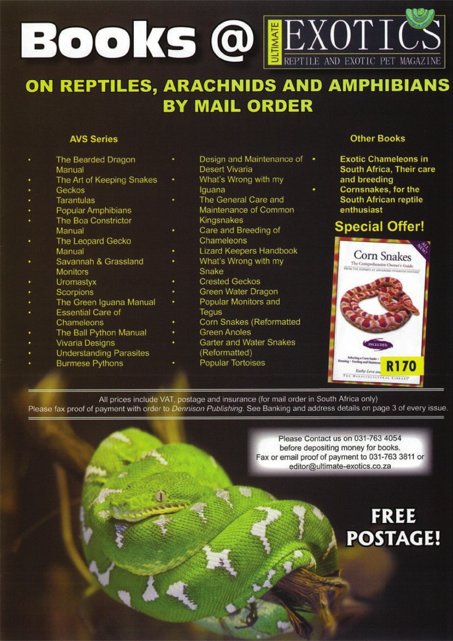 Ultimate Exotics Preview Pages