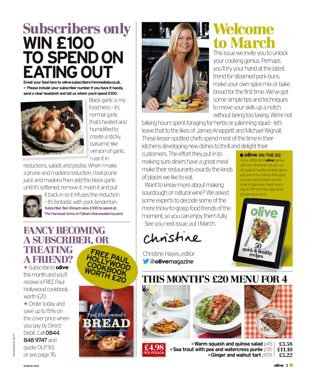 Olive Magazine Preview Pages