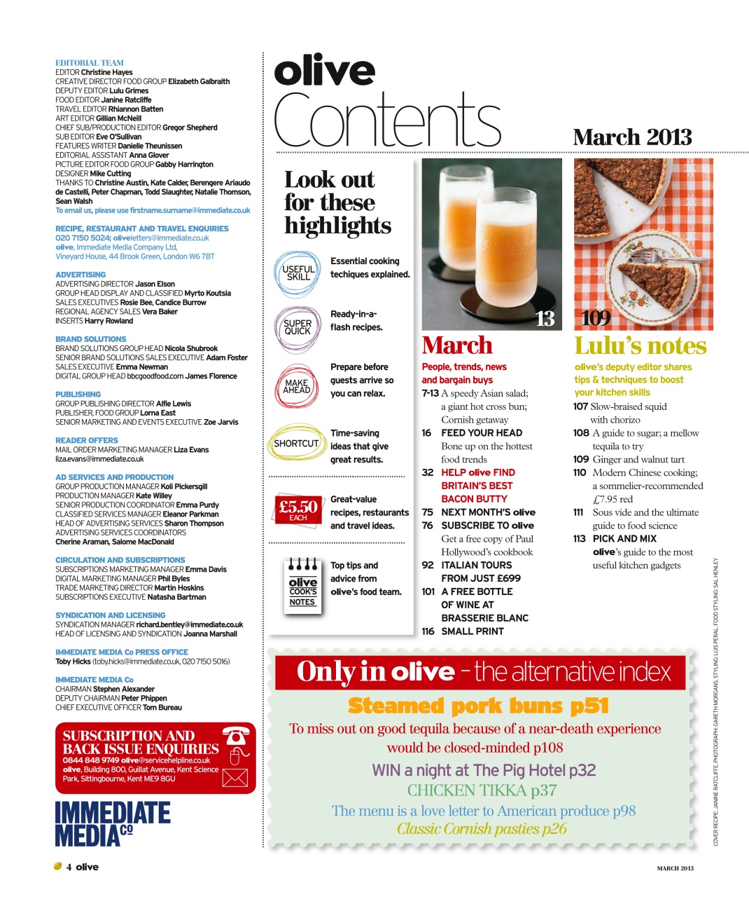 Olive Magazine Preview Pages