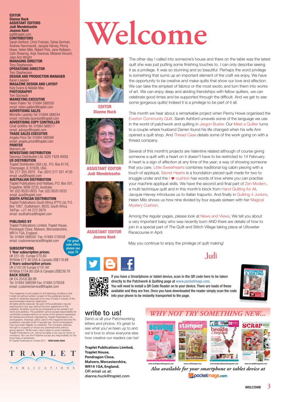 Patchwork and Quilting Preview Pages