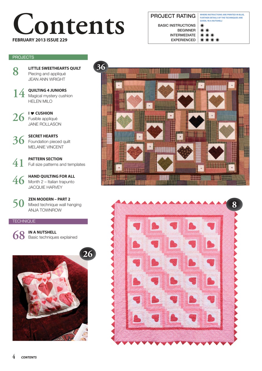 Patchwork and Quilting Preview Pages