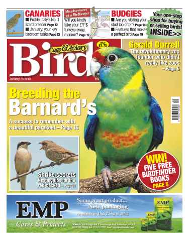 Cage & Aviary Birds issue Cage & Aviary Jan 23 2013