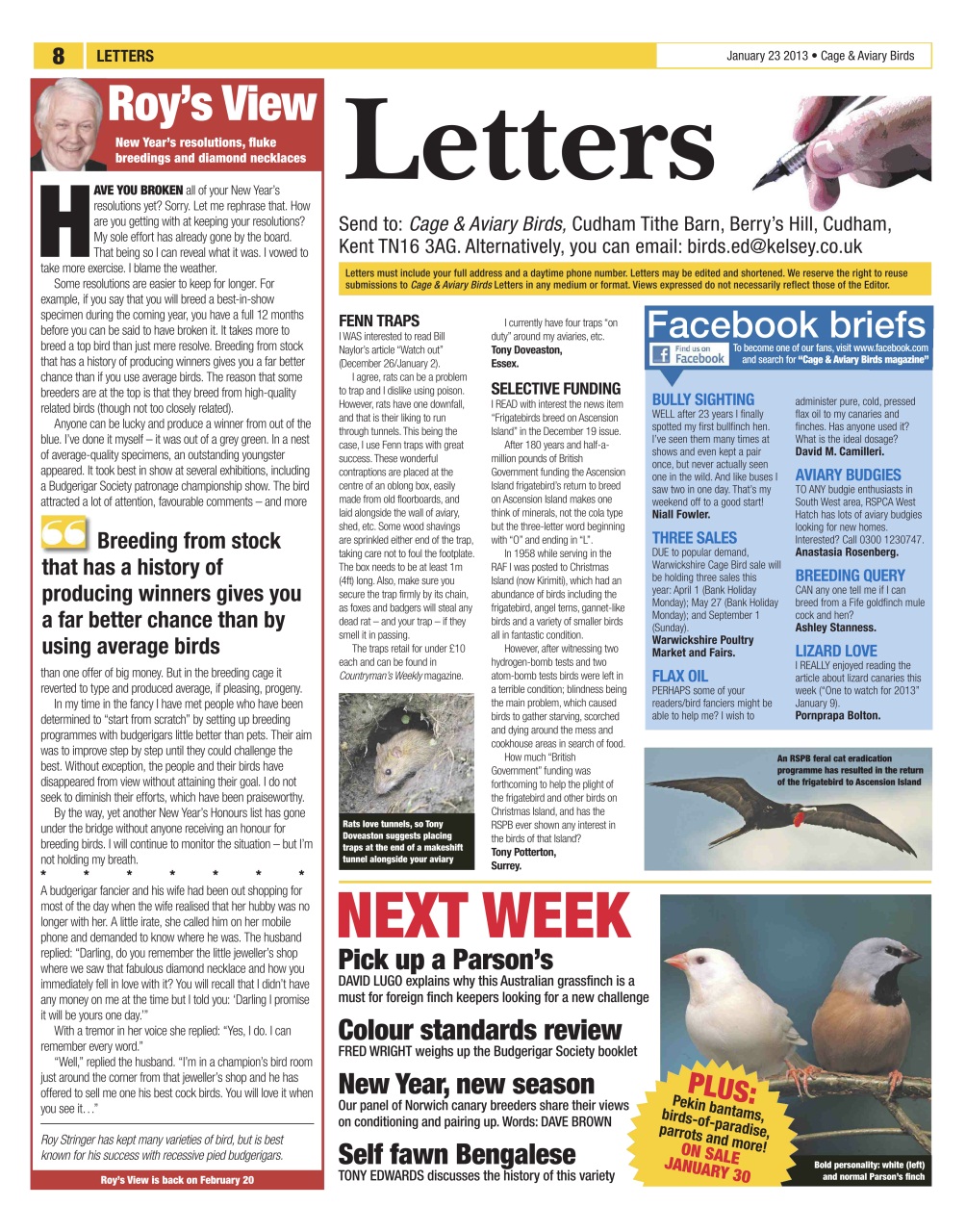 Cage & Aviary Birds Preview Pages