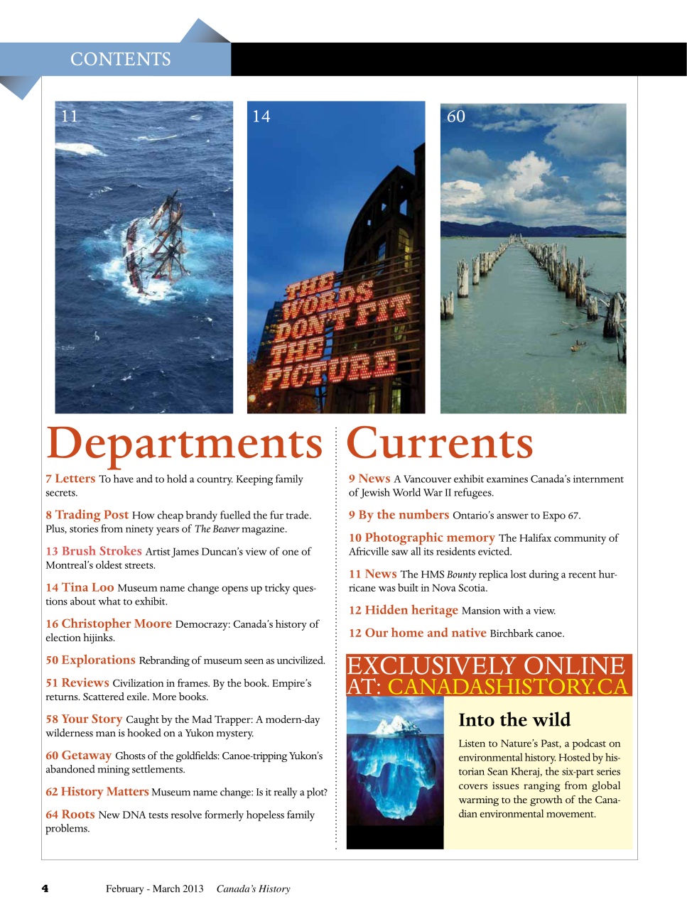 Canada's History Preview Pages