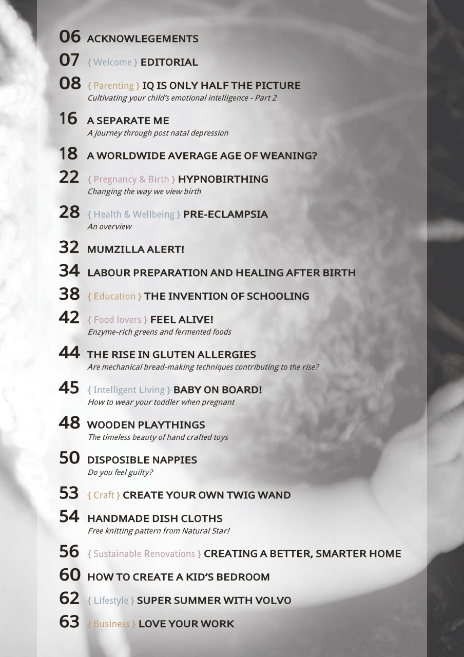 The Natural Parent Magazine Preview Pages