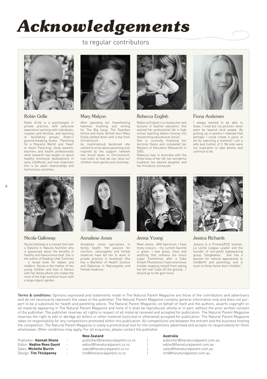 The Natural Parent Magazine Preview Pages