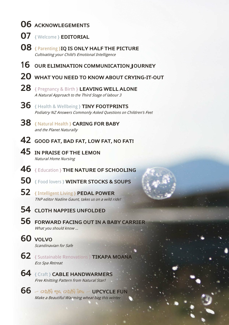 The Natural Parent Magazine Preview Pages