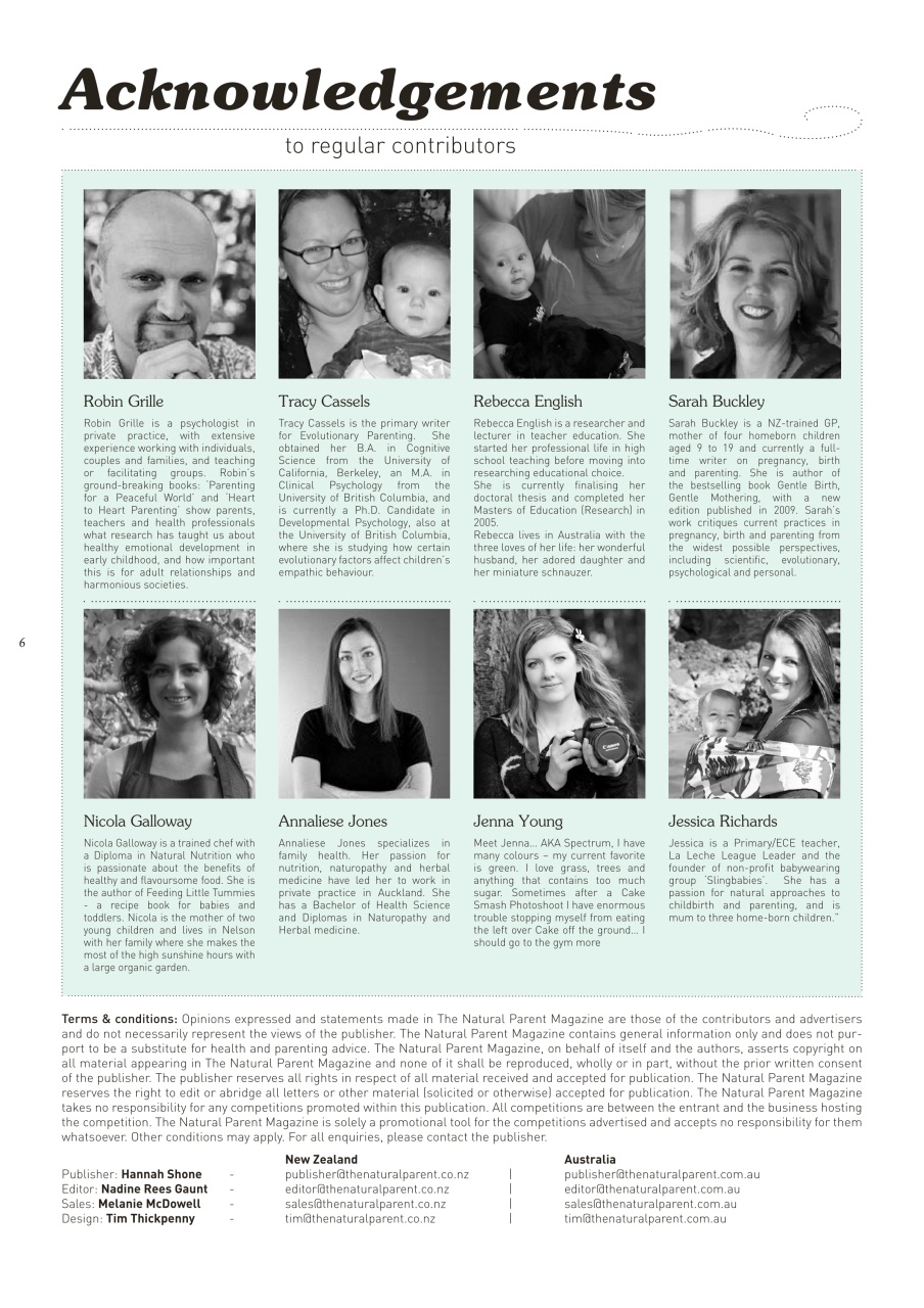 The Natural Parent Magazine Preview Pages