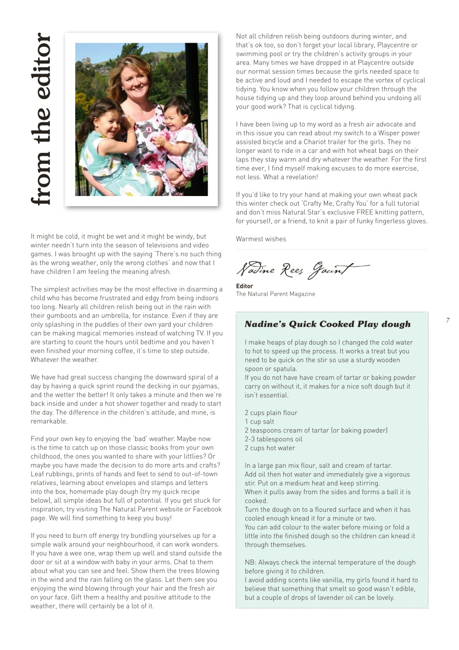 The Natural Parent Magazine Preview Pages