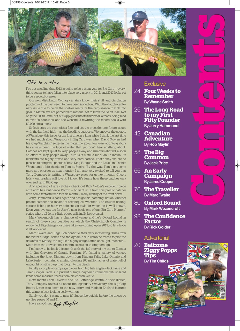 Big Carp Magazine Preview Pages