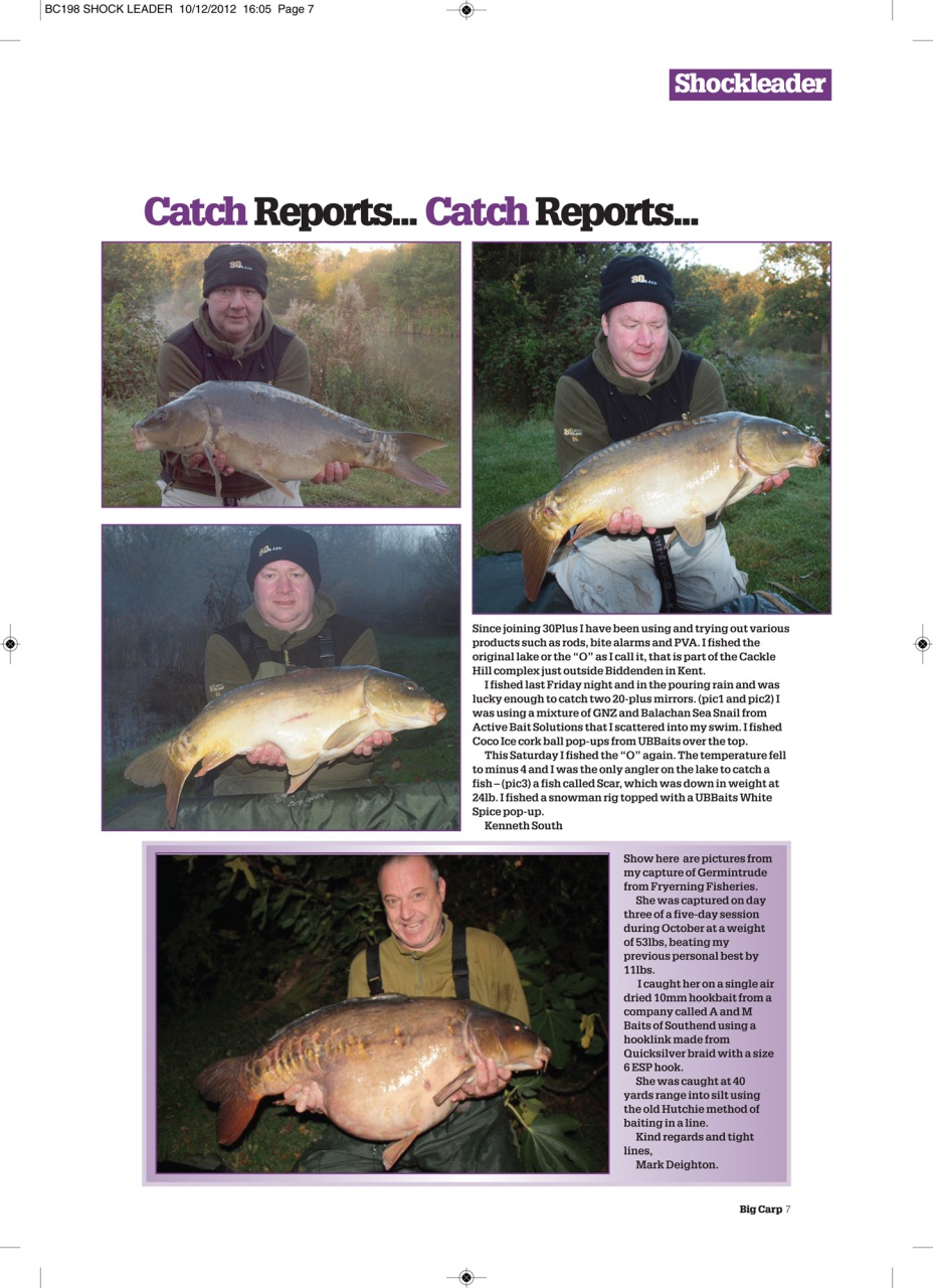 Big Carp Magazine Preview Pages